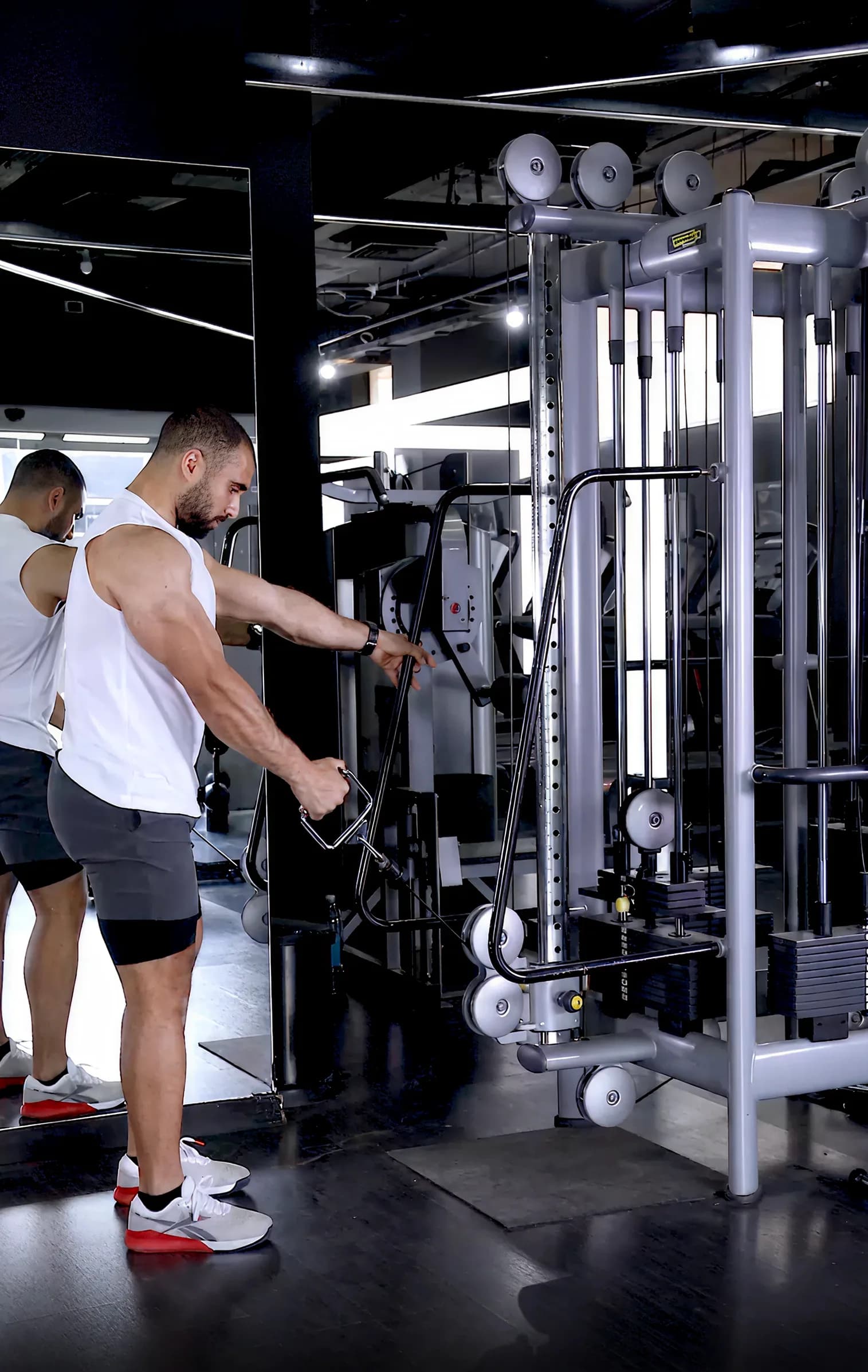 Cable Grip Single Arm Bicep Curl
