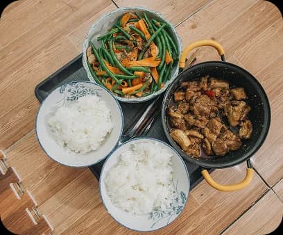Stir-fried Beef with Rice & Veggies